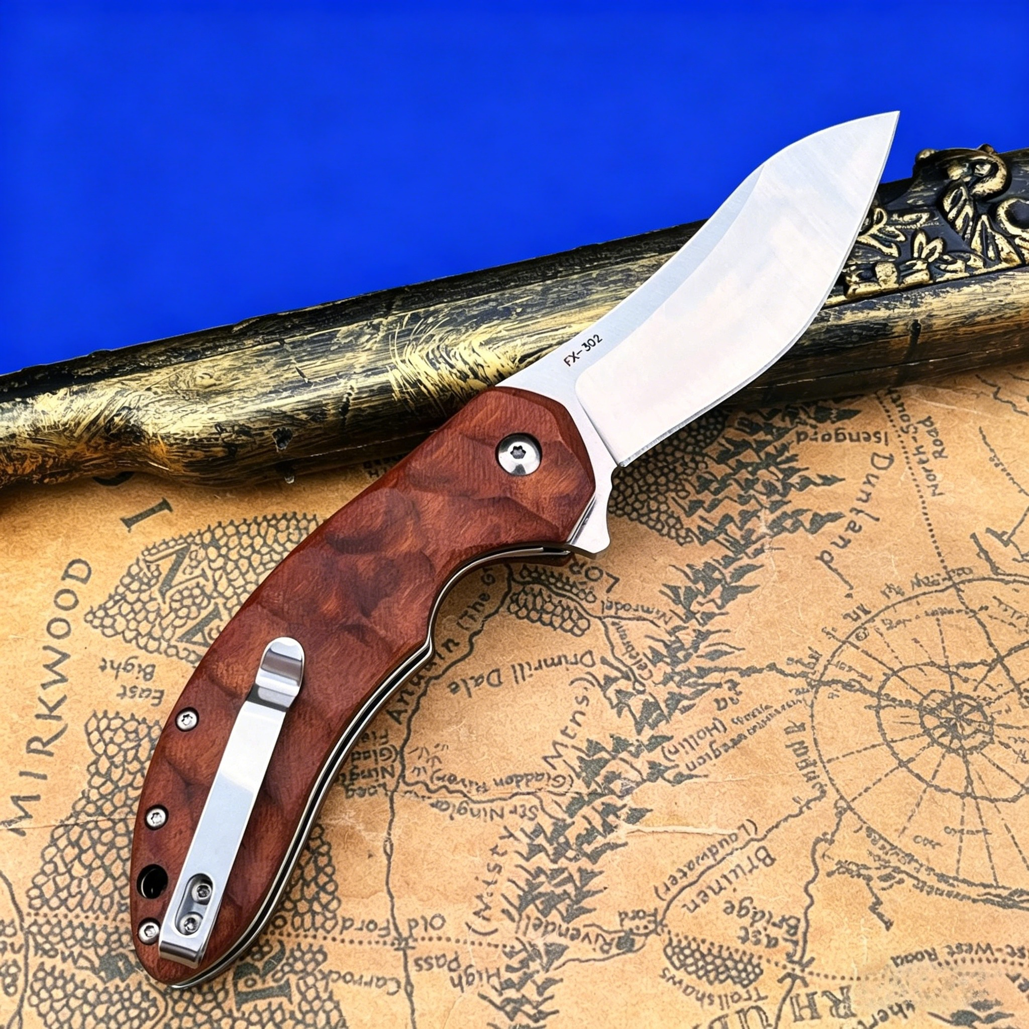 Edc Fixed Blade Deep Carry - FX320 EDC Ooutoor Folding Knife –