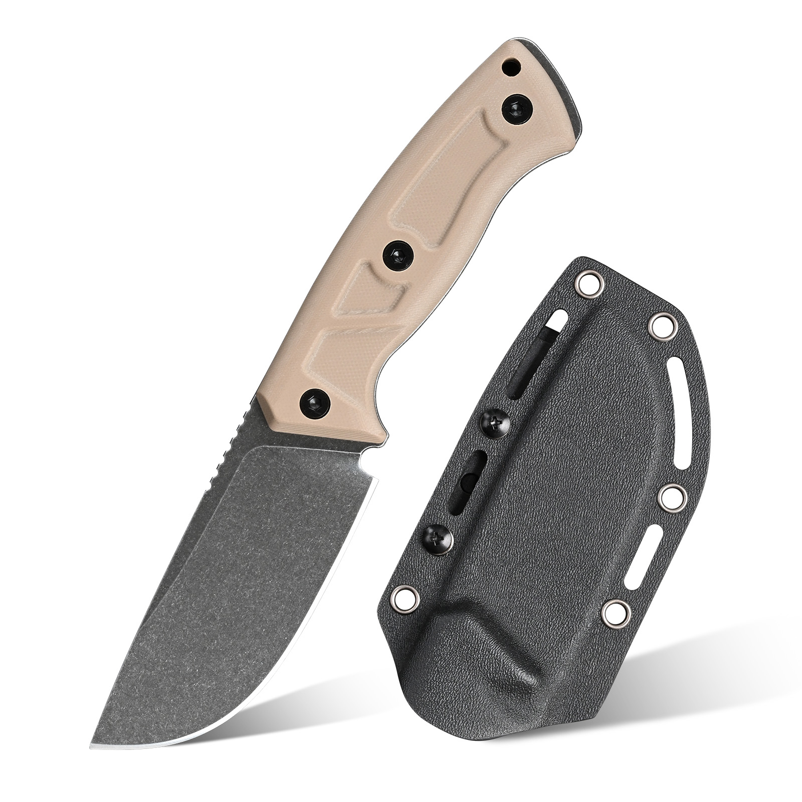 Edc Fixed Blade Deep Carry - SDOKEDC 14C28N Steel EDC Utility Knife,