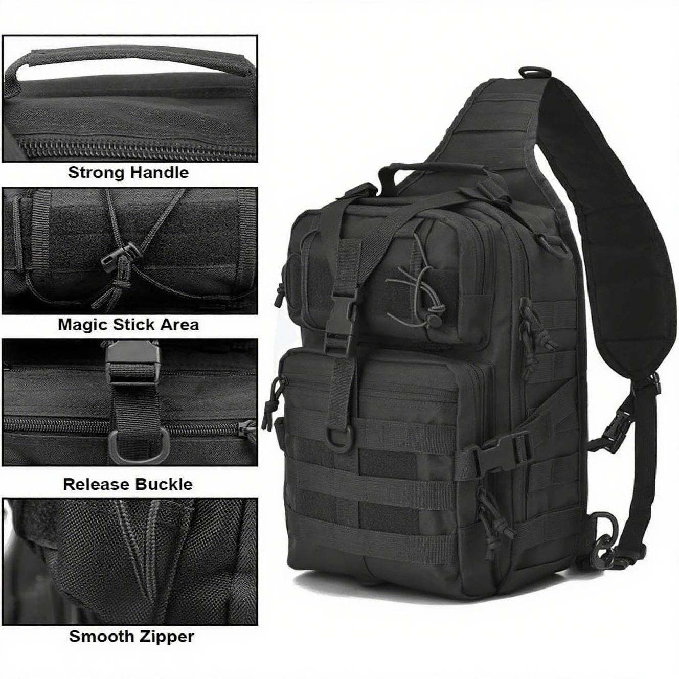 Edc Carry Pistols - Tactical Sling Backpack Shoulder Gun Bag
