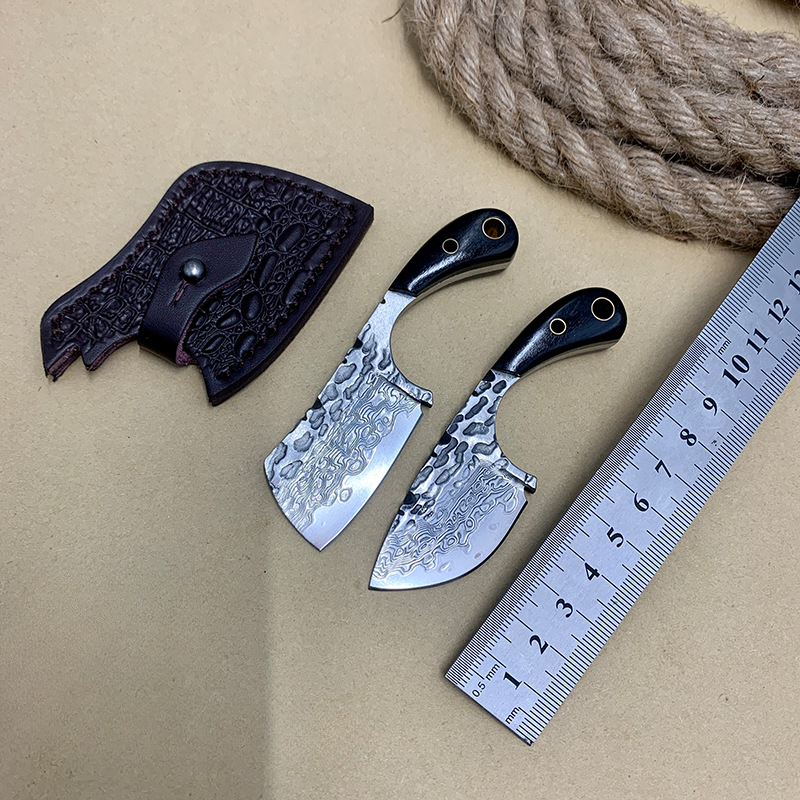 Edc Pocket Carry Fixed Blade - RHON 40MM Mini Full Tang Blade