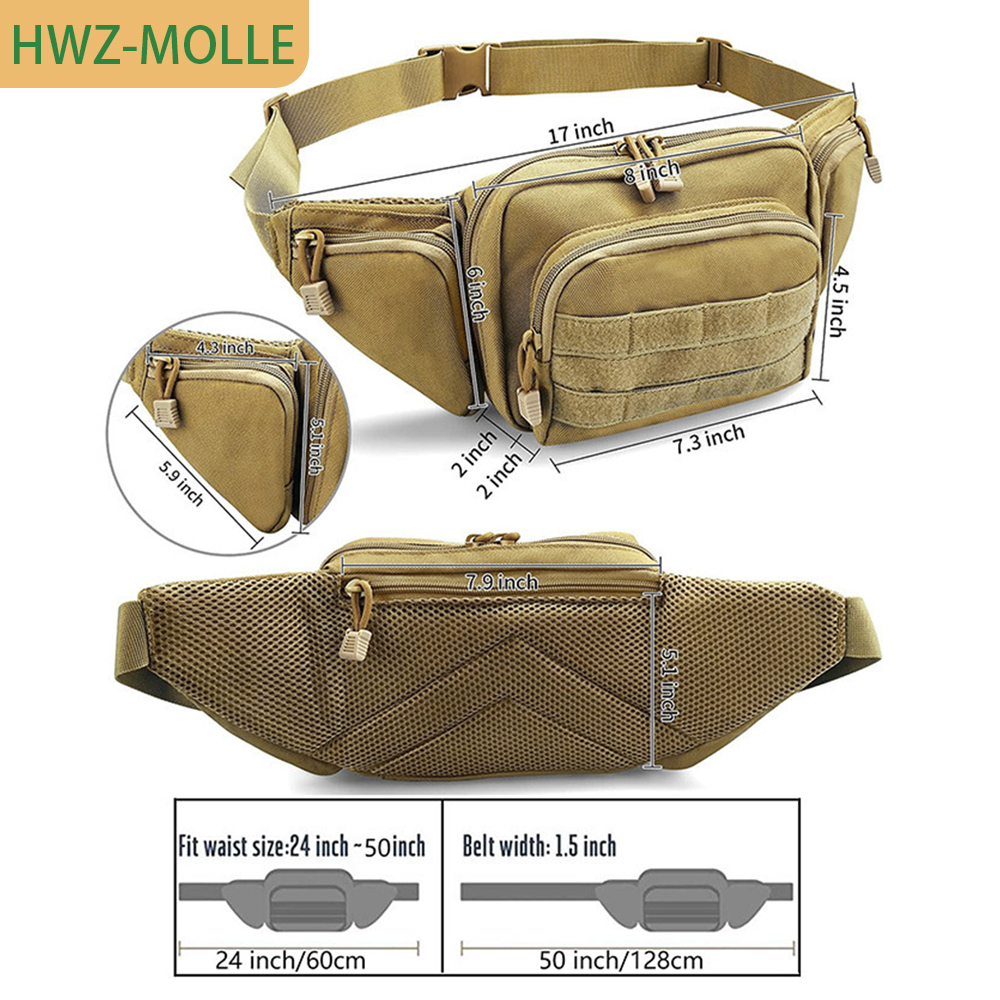 Tactical Molle Fanny Pack Wais – Edc Carry Fanny Pack Bewertung und Preis