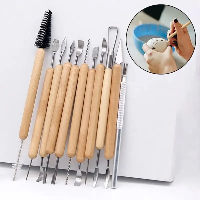 11pcs/set Pottery Tools  Wood  – Pocket Knife Ceramic Bewertung und Preis