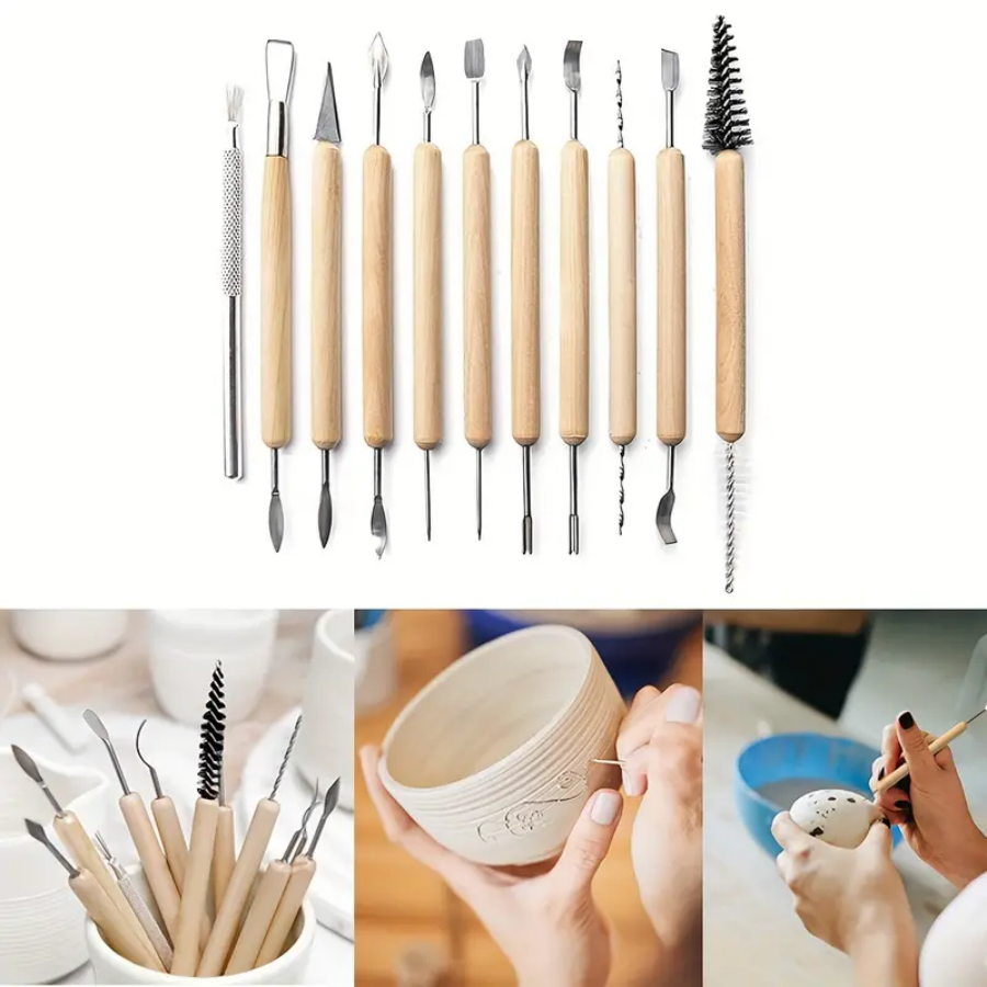 11pcs/set Pottery Tools  Wood  – Pocket Knife Ceramic Bewertung und Preis
