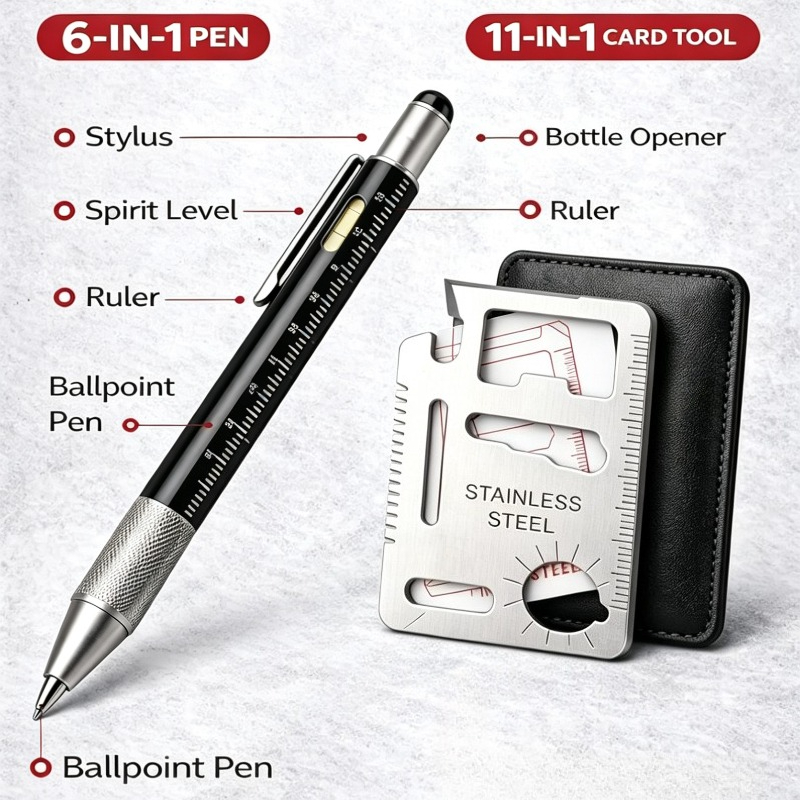 Men Gifts 6-in-1 Multitool Pen – Edc Carry For Men Bewertung und Preis