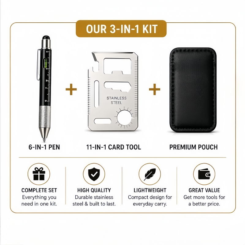 Men Gifts 6-in-1 Multitool Pen – Edc Carry For Men Bewertung und Preis
