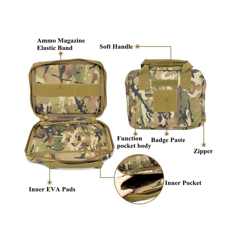 30x25cm Tactical Gun Bag Case  – Edc Pistol Carry Bag Bewertung und Preis