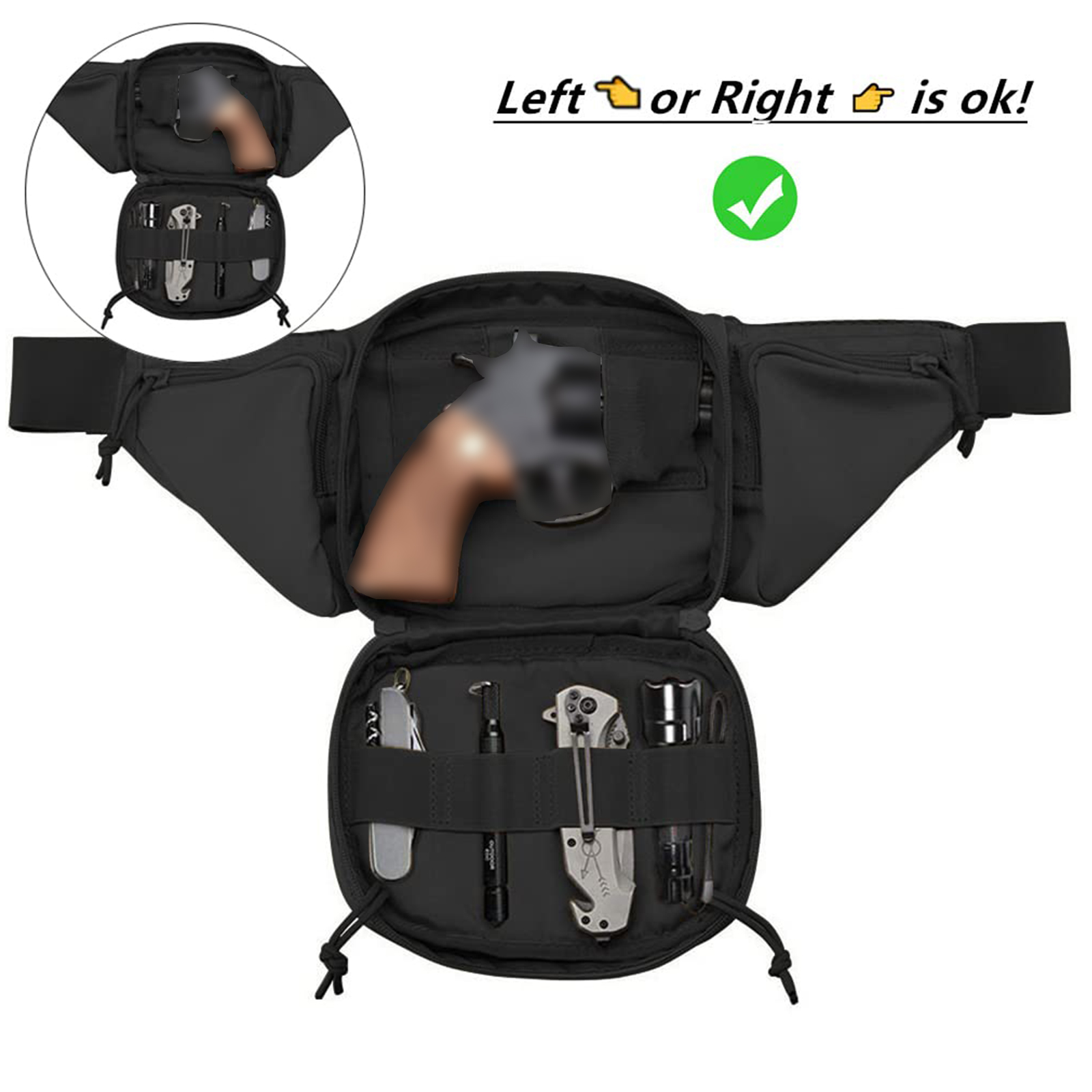 Tactical Fanny Pack Gun Holste – Edc Carry Fanny Pack Bewertung und Preis