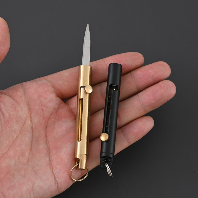 EDC Brass Retractable Knife Ou – Edc Fixed Blade Deep Carry Bewertung und Preis