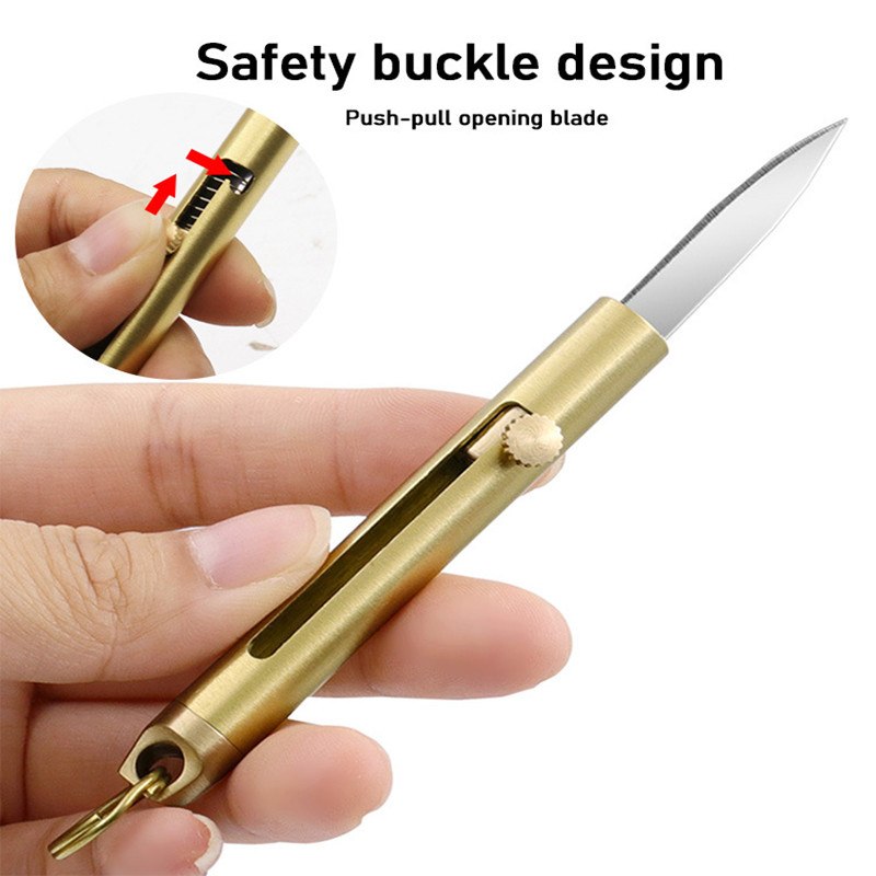 EDC Brass Retractable Knife Ou – Edc Fixed Blade Deep Carry Bewertung und Preis